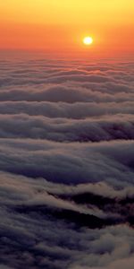 Nature,Sun,Nuages,Hauteur,Coucher De Soleil