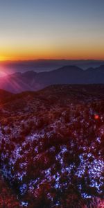 Naturaleza,Puesta Del Sol,Sol,Horizonte,Destello,Deslumbramiento,Las Colinas,Desbordamientos,Desbordes,Colinas