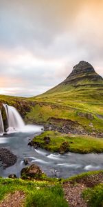 Nature,Sunset,Waterfall,Rivers