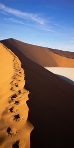 Traces,Liens,Nature,Désert,Dunes