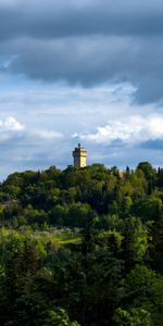 Nature,Trees,Building,Hill,Tower