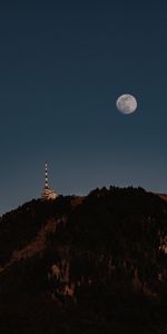 Nature,Tour,La Tour,Colline,Arbres,Lune