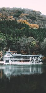 Nature,Trees,Lake,Shore,Bank,Elevation,House