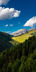 Nature,Trees,Mountains,Clouds,Summer