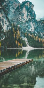 Nature,Réflexion,Montagnes,Jetée,Arbres,Lac,Italie