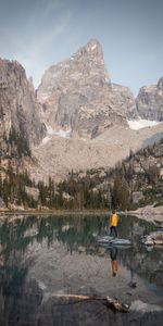 Naturaleza,Árboles,Lago,Miscelánea,Humano,Persona,Montañas,Misceláneo,Soledad