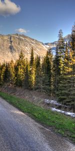 Nature,Montagnes,Route,Distance,Arbres,Balisage,Dahl