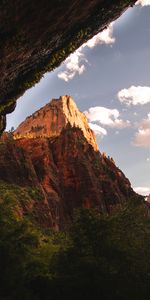 Nature,Trees,Mountains,Rock,Cave