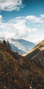 Montagnes,Pente,Nature,Arbres,Vallée