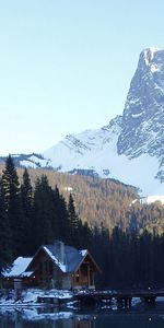 Sommet,Retour Au Début,Mangé,Nature,Structure,Ate,Montagnes,Arbres,Lac,Pont,Loger,Petite Maison