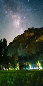 Nature,Trees,Night,Rock,Mountain,Landscape