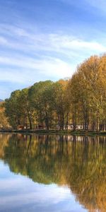 Nature,Trees,Rivers,Autumn