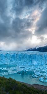 Nature,Trees,Sky,Mountains,Clouds,Glacier,Cold