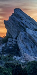 Nature,Trees,Sunset,Rock,Stone