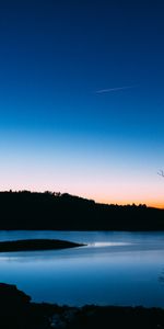 Nature,Arbres,Coucher De Soleil,Lac,Sky,Nuit,Sombre,Paysage