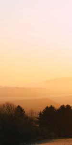 Naturaleza,Árboles,Niebla,Oscuridad,Las Colinas,Paisaje,Crepúsculo,Colinas,Mañana