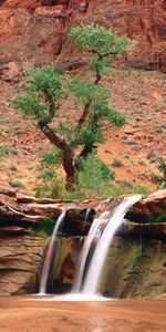 Naturaleza,Árboles,Arena,Cascada,Cañones