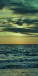 Nature,Twilight,Clouds,Dusk,Sea,Waves,Coast