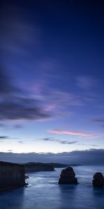 Nature,Twilight,Rocks,Dusk,Cliff,Sea,Landscape