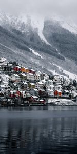 Nature,Sommet,Retour Au Début,Rive,Banque,Eau,Lac,Loger,Maison