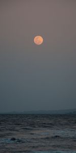 Soir,Horizon,Nature,Eau,Lune