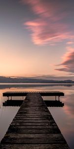 Nature,Water,Horizon,Pier,Evening