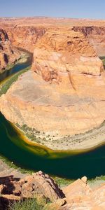 Naturaleza,Agua,Ríos,Cañón,Desierto,Circulo,Circunferencia