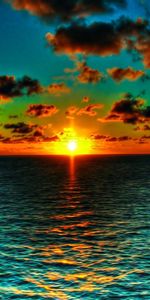 Nature,Water,Sea,Sun,Clouds,Horizon,Colors,Color