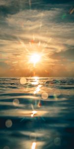 Nature,Water,Sea,Sun,Glare,Shine,Light