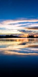 Réflexion,Rivage,Nuages,Lac,Matin,Les Rives,Sky,Nature,Eau