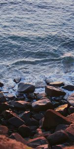 Nature,Water,Stones,Shore,Bank,Sea,Waves