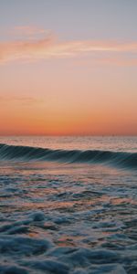 Nature,Water,Sunset,Horizon,Waves,Ocean