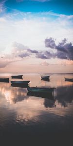 Nature,Rive,Banque,Crépuscule,Coucher De Soleil,Bateaux,Eau