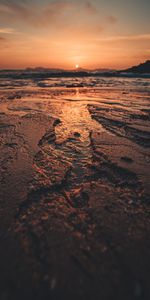 Nature,Eau,Crépuscule,Sable,Coucher De Soleil,Plage