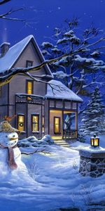 New Year,Christmas Xmas,Winter,Houses,Pictures,Snow,Landscape