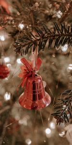 New Year,Decorations,Christmas,Bow,Christmas Tree,Bell,Holidays