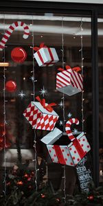 New Year,Decorations,Christmas,Holiday,Garland,Garlands,Presents,Gifts,Boxes,Holidays