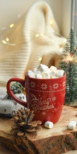 New Year,Mood,Mug,Zephyr,Holidays,Cup,Christmas,Marshmallow