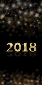 New Year,Shine,2018,Holidays,Brilliance,Numbers