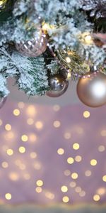 New Year,Snow,Christmas,Christmas Tree,Holidays,Garland,Balls