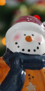 New Year,Snowman,Christmas,Holidays,Statuette