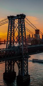 Nueva York,Amanecer,Puente,Ciudades,Ee Uu,Estados Unidos