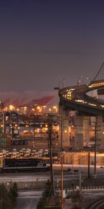 Ciudades,Noche,Ciudad,Puente,Nueva York