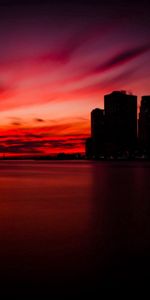 Villes,Soir,Manhattan,Ombre,New York