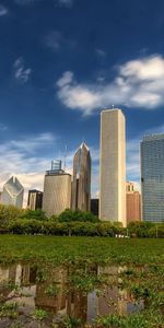 Villes,Herbe,Gratte Ciel,Grattes Ciels,Manhattan,Parc Central,Hdr,New York