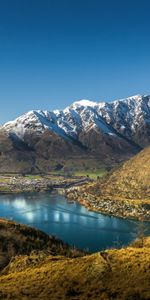 Contrefort,Crête,Colonne Vertébrale,Queenstown,Collines,Nature,Montagnes,Nouvelle Zélande,Lac