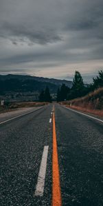 New Zealand,Road,Markup,Nature,Mountains,Direction