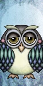 Nice,Sweetheart,Art,Picture,Drawing,Owl