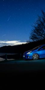 Night,Cars,Car,Machine,Side View,Dark