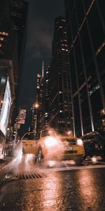 Night,Cars,Miscellanea,Miscellaneous,City,Street